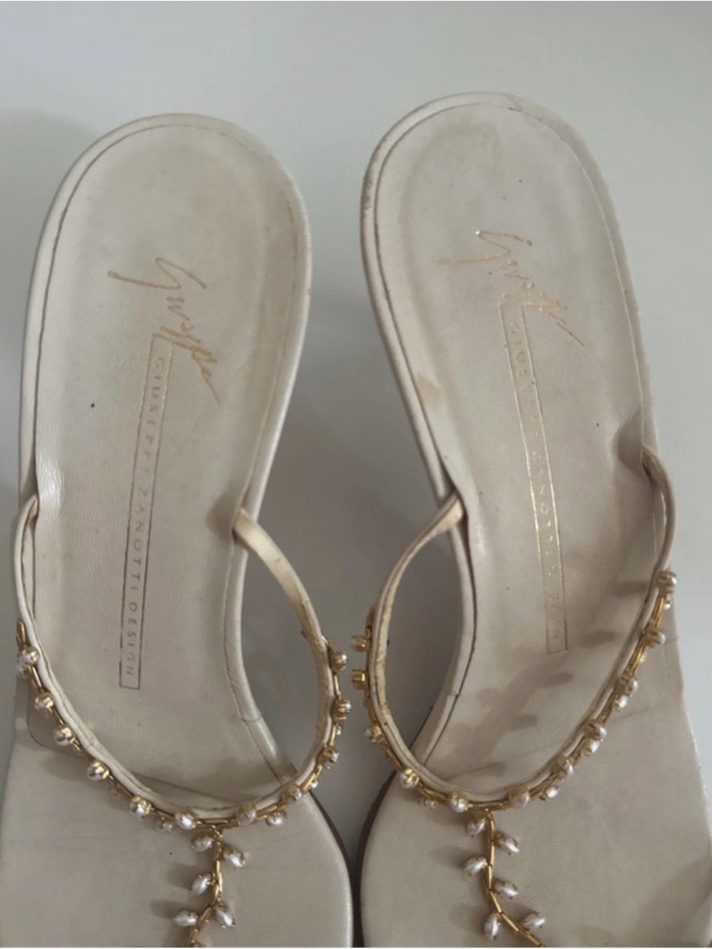 Vintage Giuseppe Zanotti Pearl Mules 🤍✨ - Picture 3 of 7
